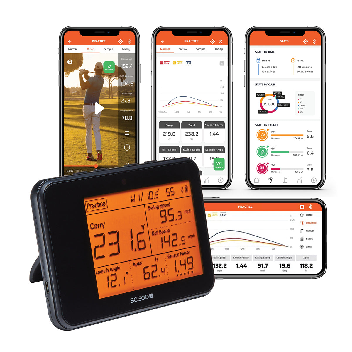 Tragbarer Golf-Launch-Monitor PRO