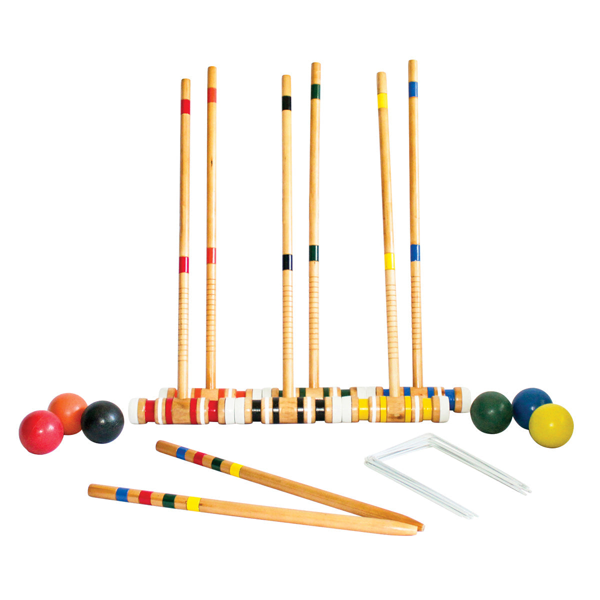 Juego de croquet para 6 jugadores