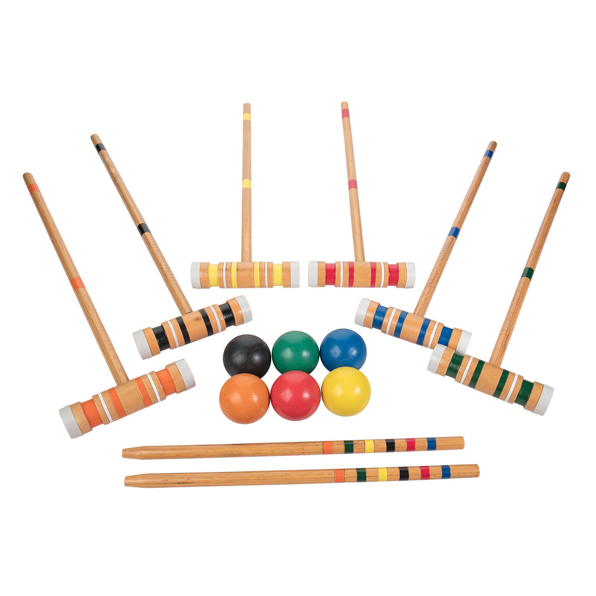 Juego de croquet para 6 jugadores