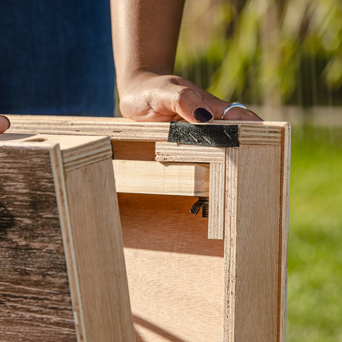 LED-Holz-Cornhole-Set