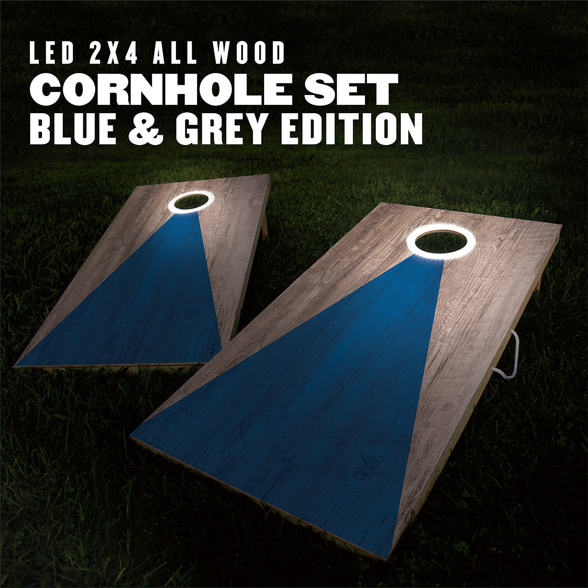 LED-Holz-Cornhole-Set