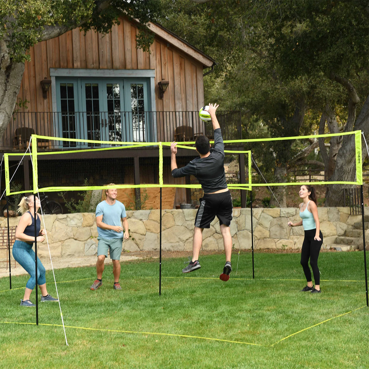 Combo de voleibol y bádminton 4-Square