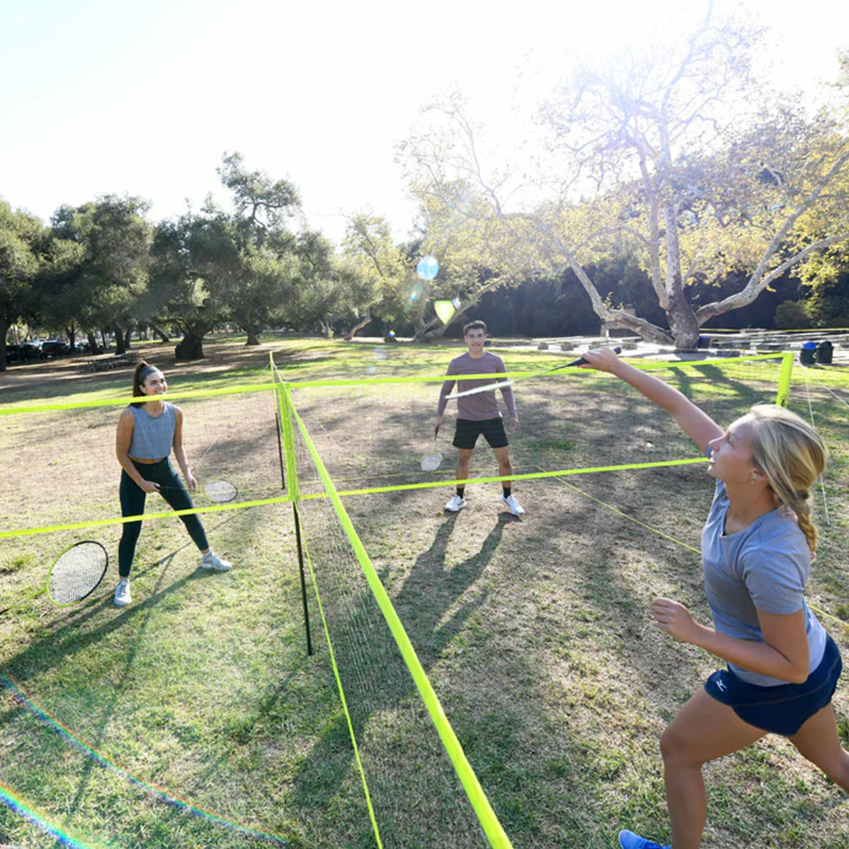 Combo de voleibol y bádminton 4-Square