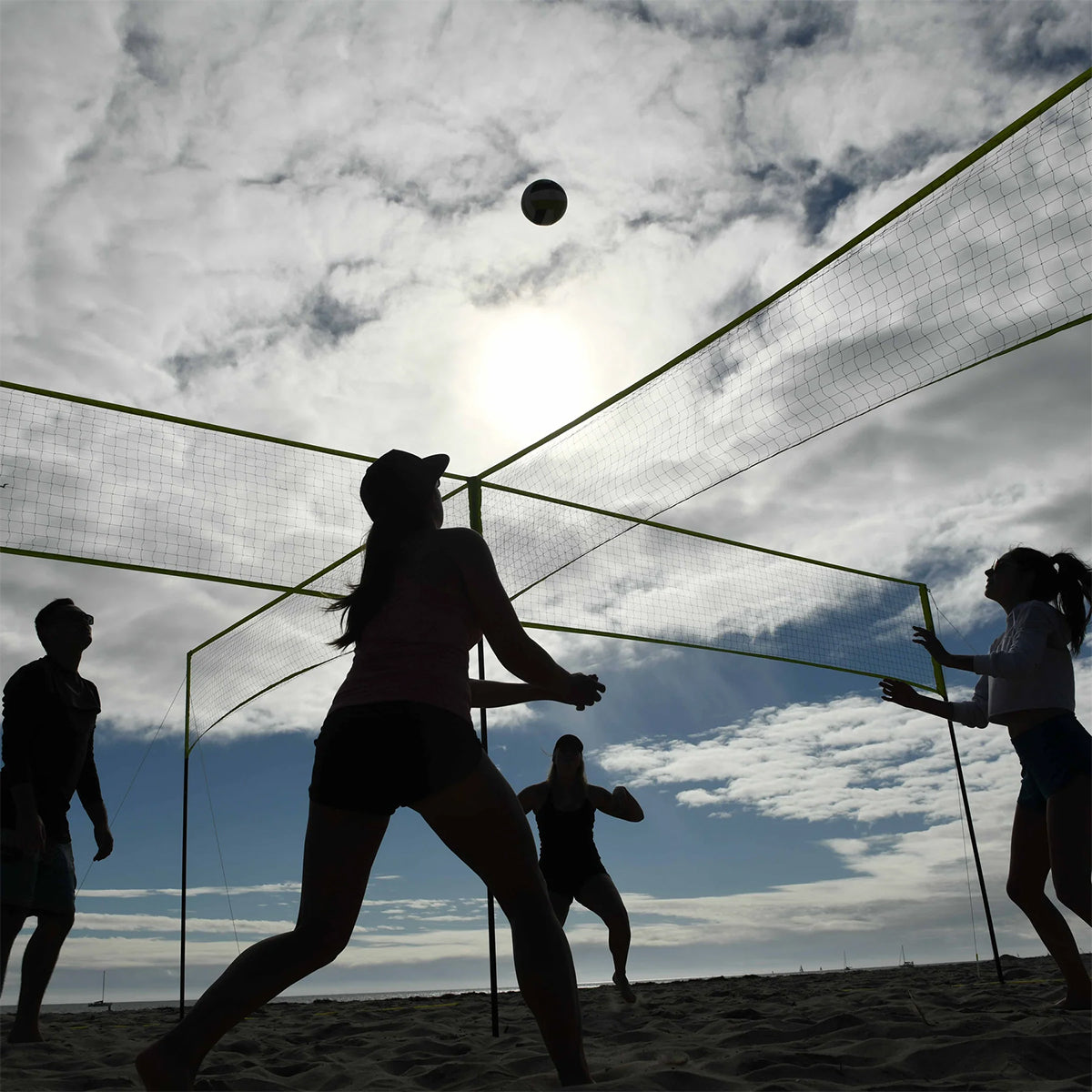 Combo de voleibol y bádminton 4-Square