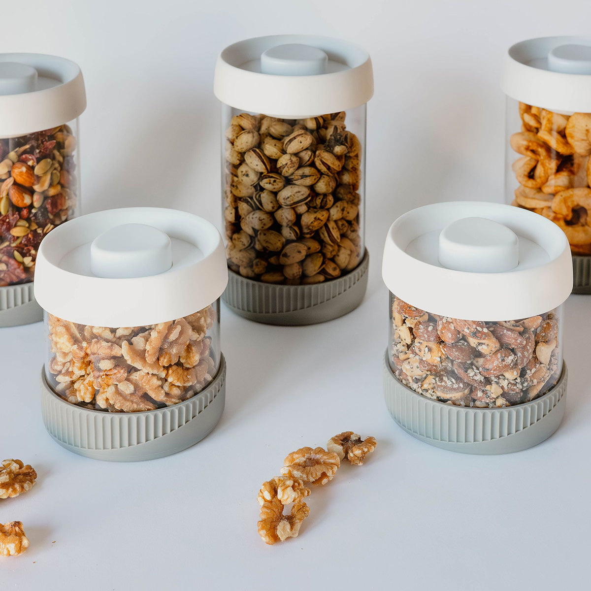 5-teiliges Glas-Vakuum-Vorratsdosen-Set