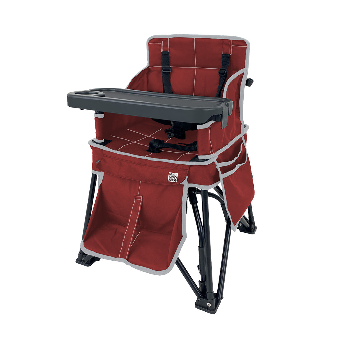 Silla alta para exteriores con parasol
