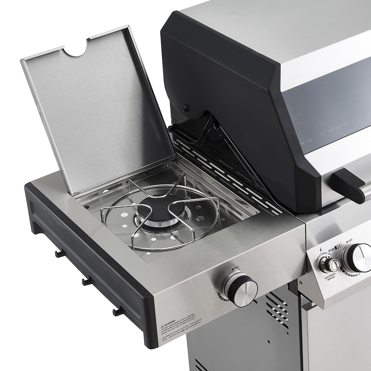 450 sq. in. Slimme Grill met Clearview-deksel