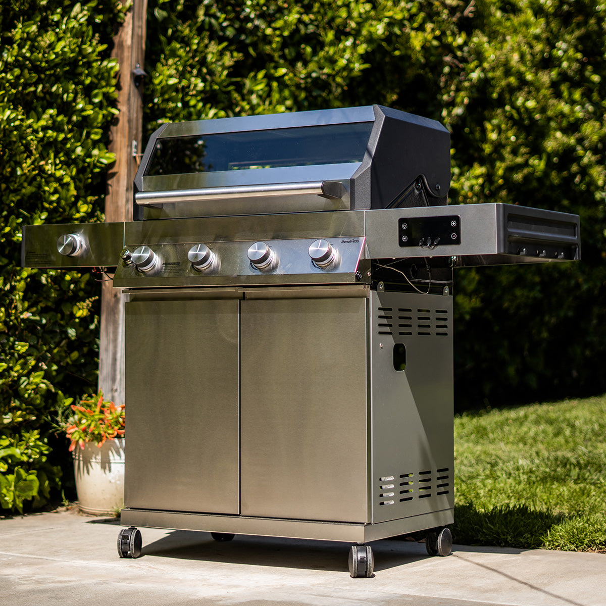 450 sq. in. Slimme Grill met Clearview-deksel