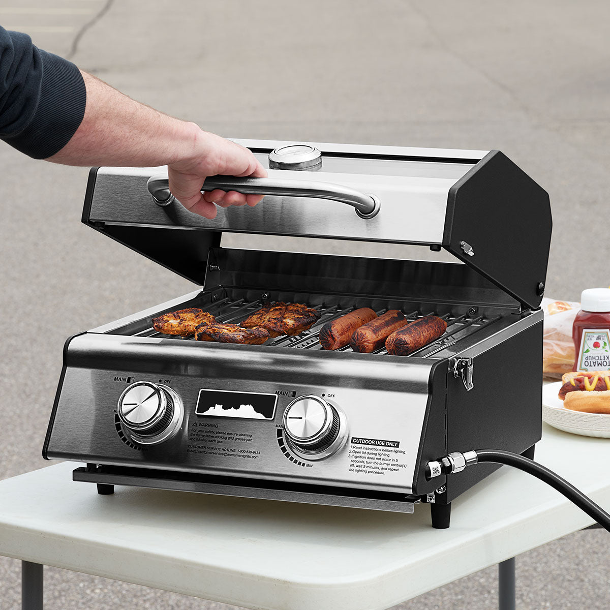 Tafelmodel gasbarbecue