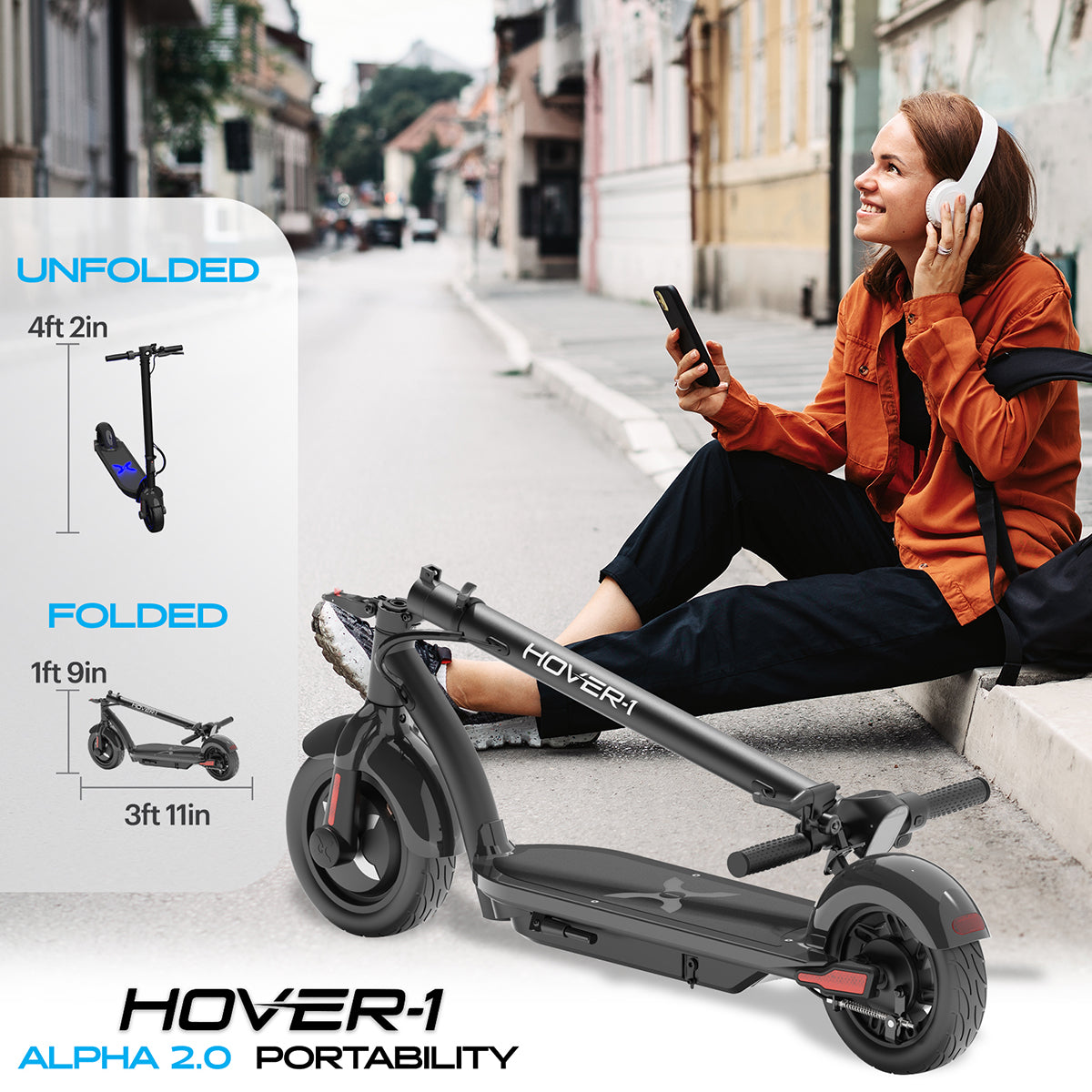 Patinete eléctrico plegable con 19 km de autonomía