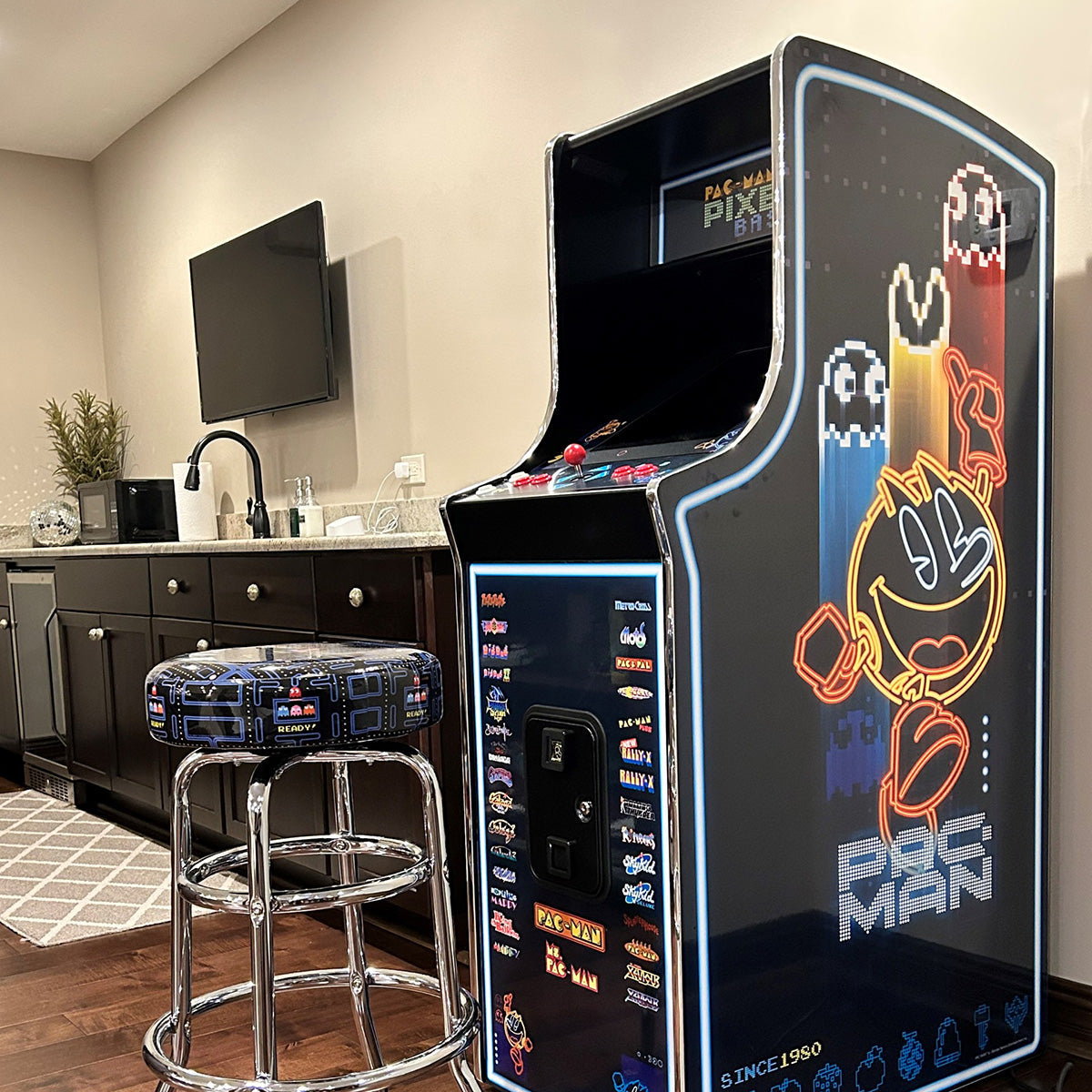 Retro Arcade Neon Sign – Pixel Game LED Wall Light
