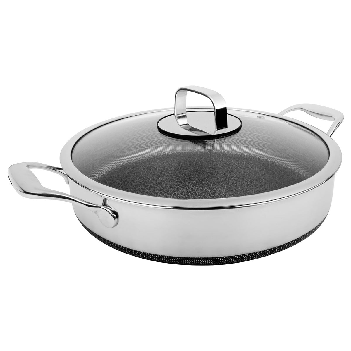 5-Quart Stainless Hybrid Nonstick Saute Pan with Lid