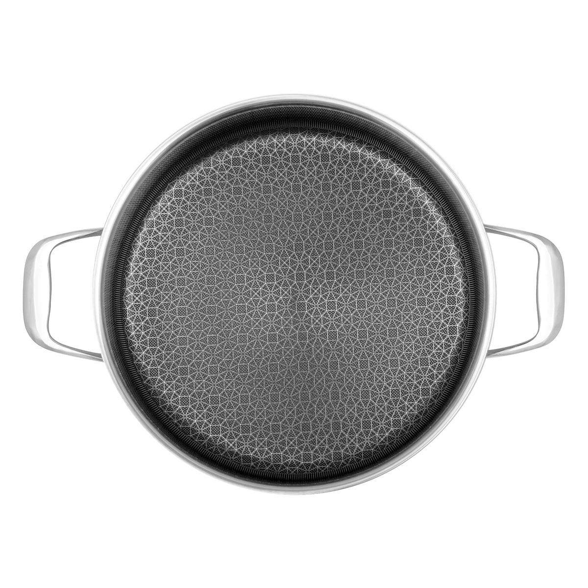 Sartén sauté híbrida antiadherente de acero inoxidable de 5 cuartos con tapa