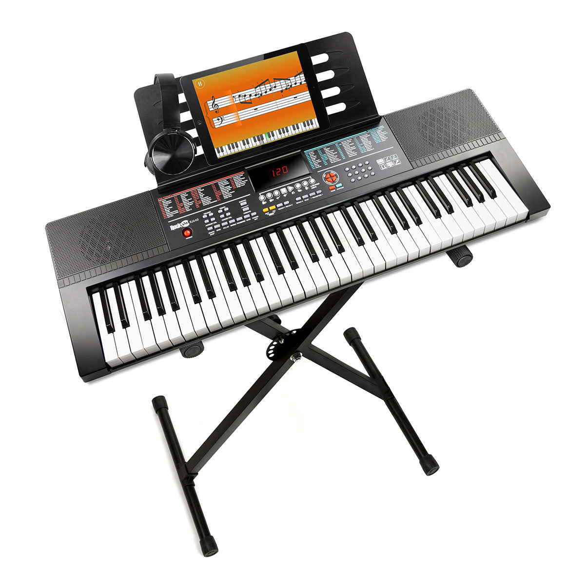 61-toetsen keyboard met standaard en hoofdtelefoon