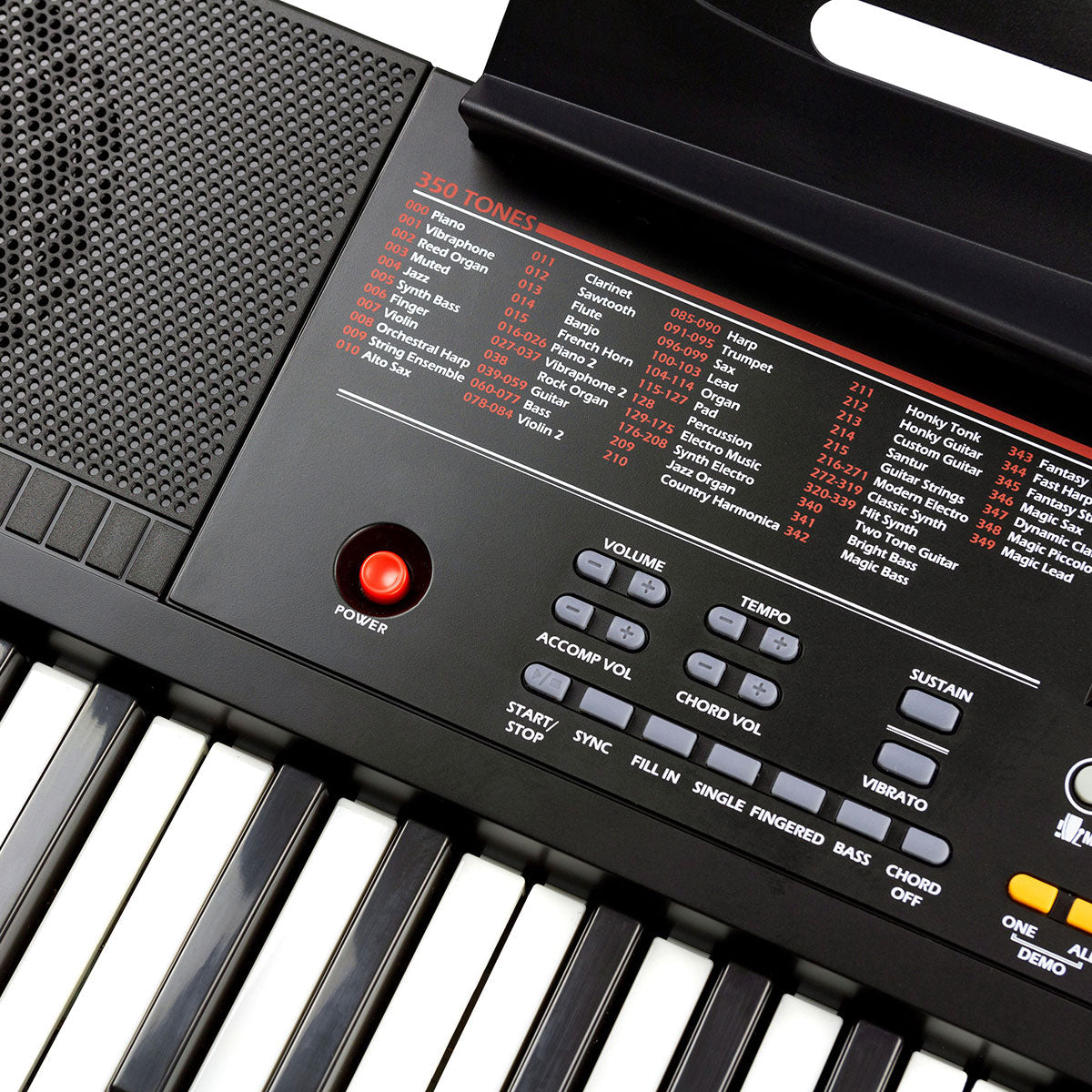 61-toetsen keyboard met standaard en hoofdtelefoon