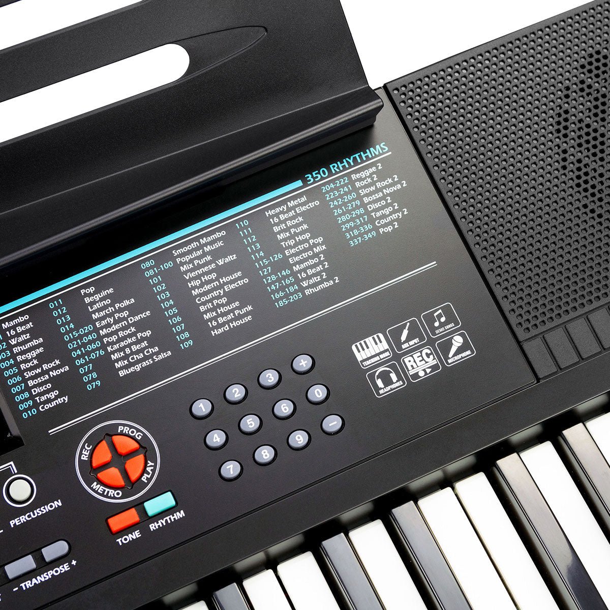 61-toetsen keyboard met standaard en hoofdtelefoon
