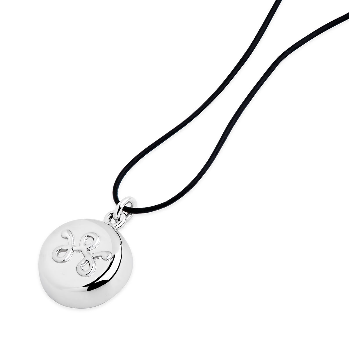 Veiligheidszilveren leren ketting
