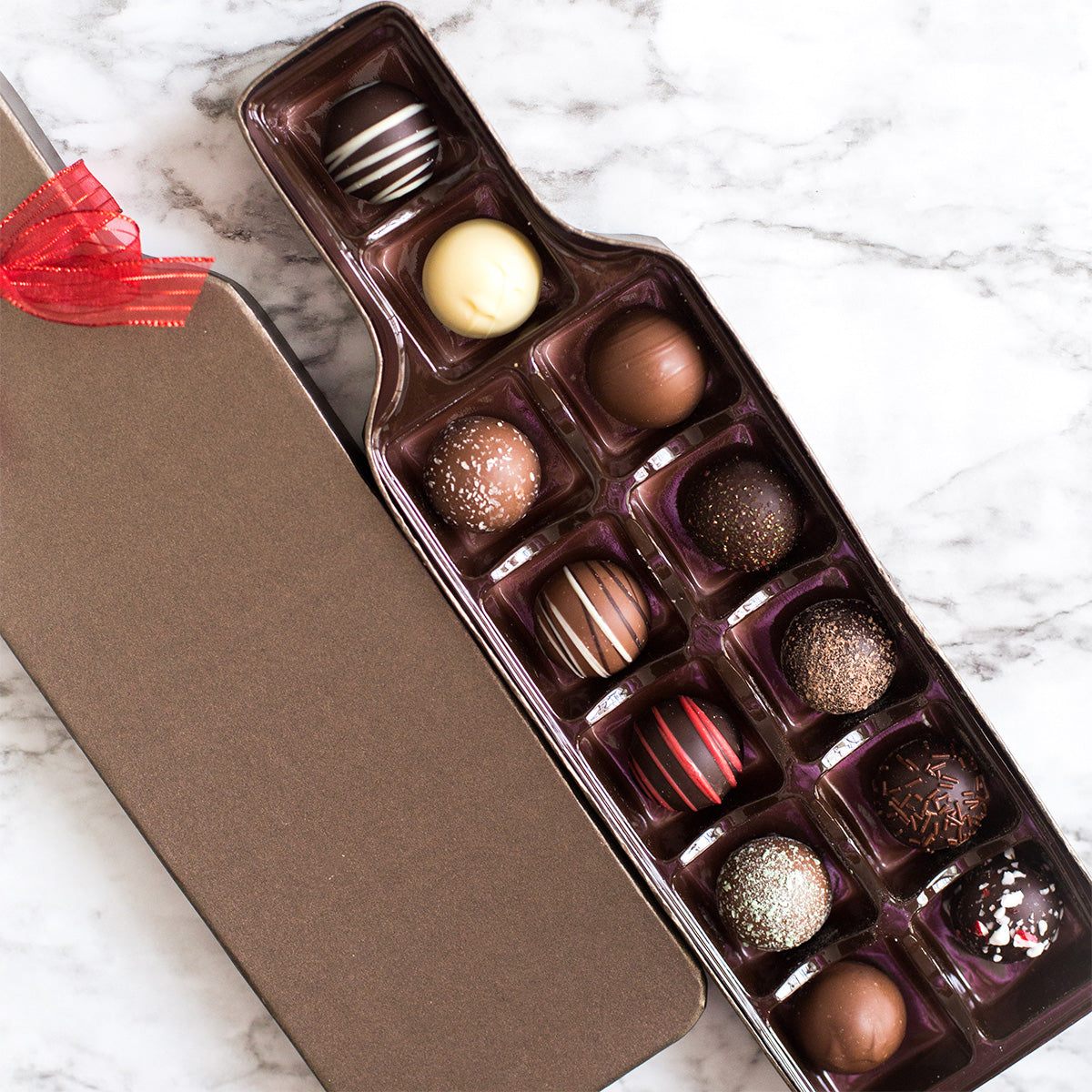 Caja de trufas de vino Sugar Plum