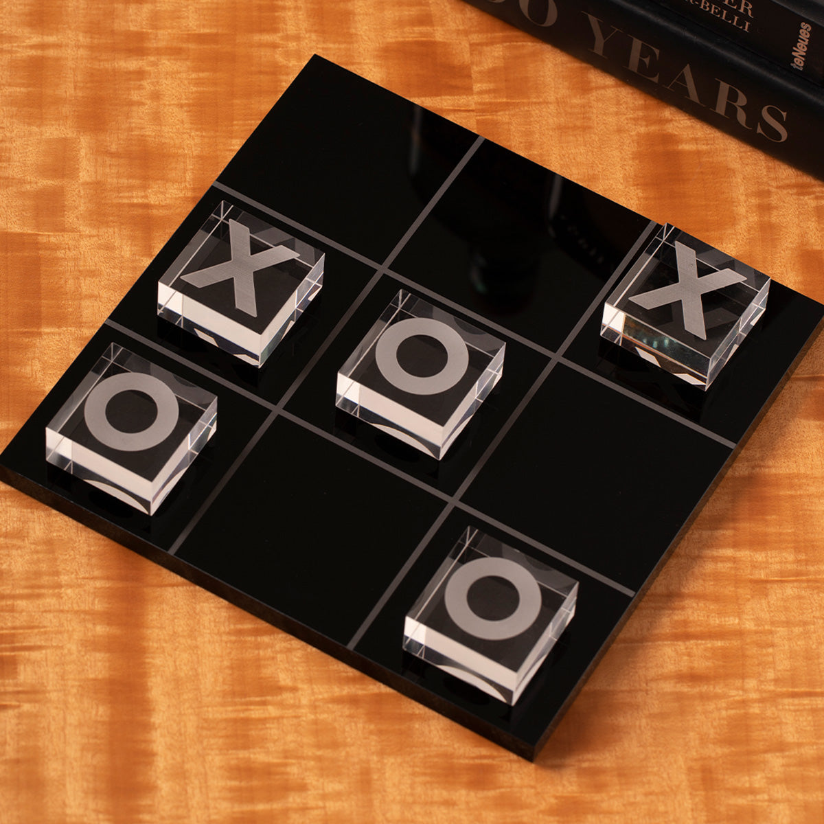 Juego de tres en raya de acrílico