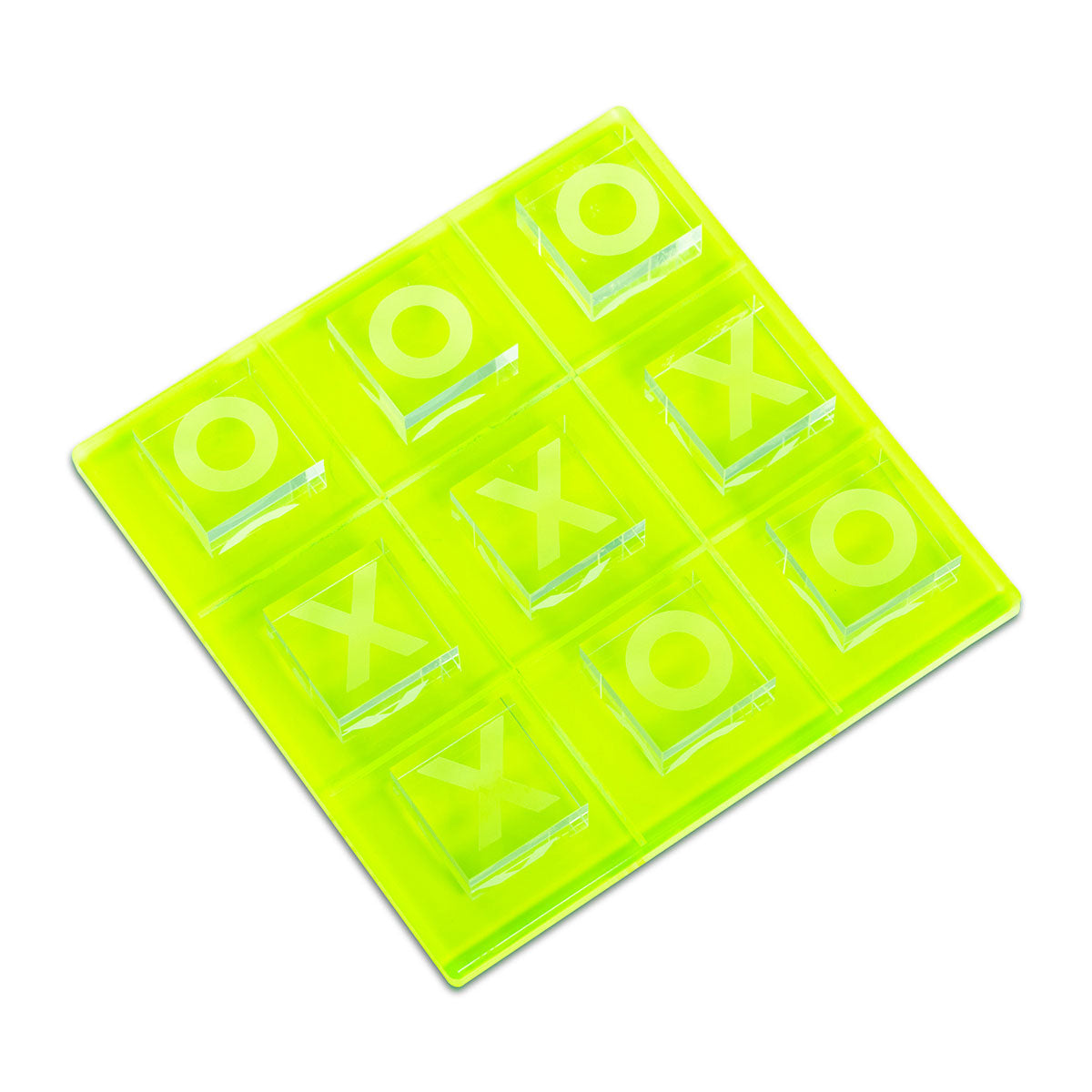 Juego de tres en raya de acrílico