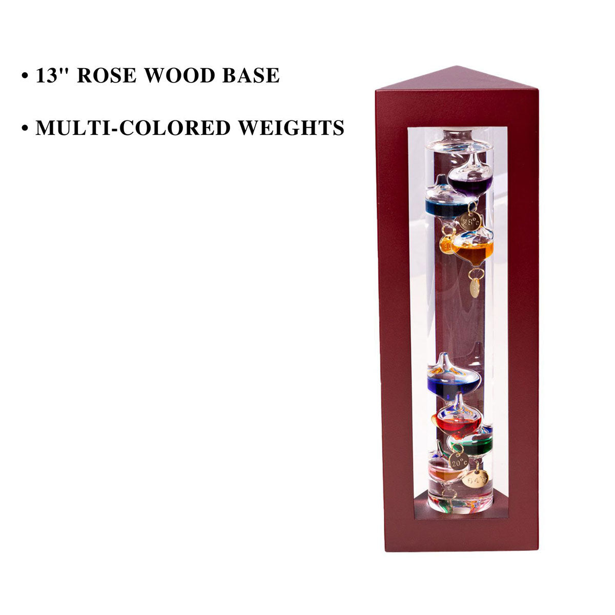 13-Zoll-Galileo-Thermometer mit Gewichten