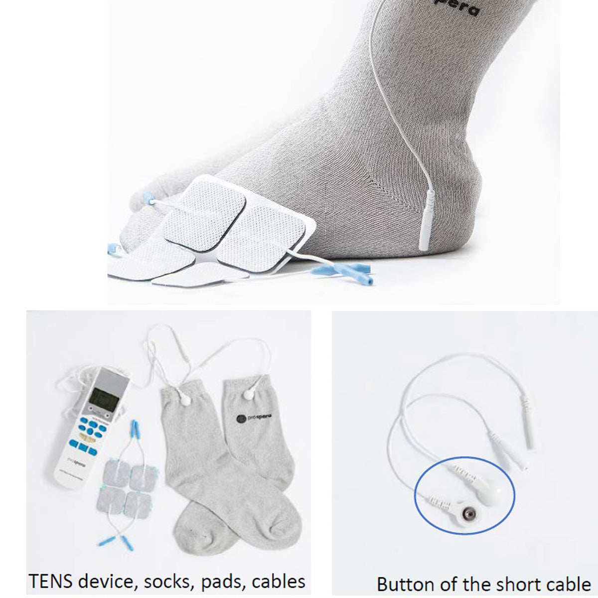 TENS-Elektroden-Massagesocken