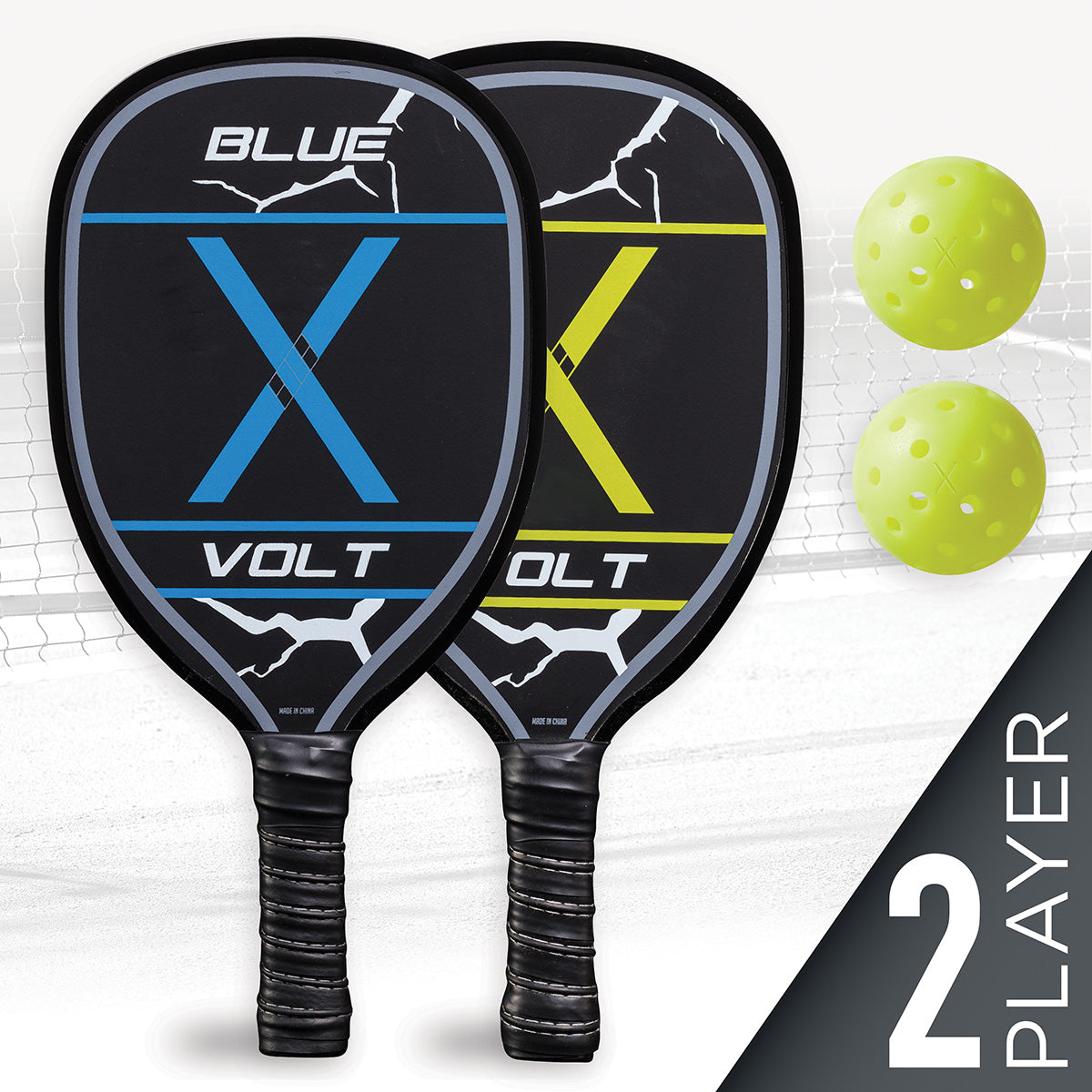 Set de 2 palas de pickleball de madera
