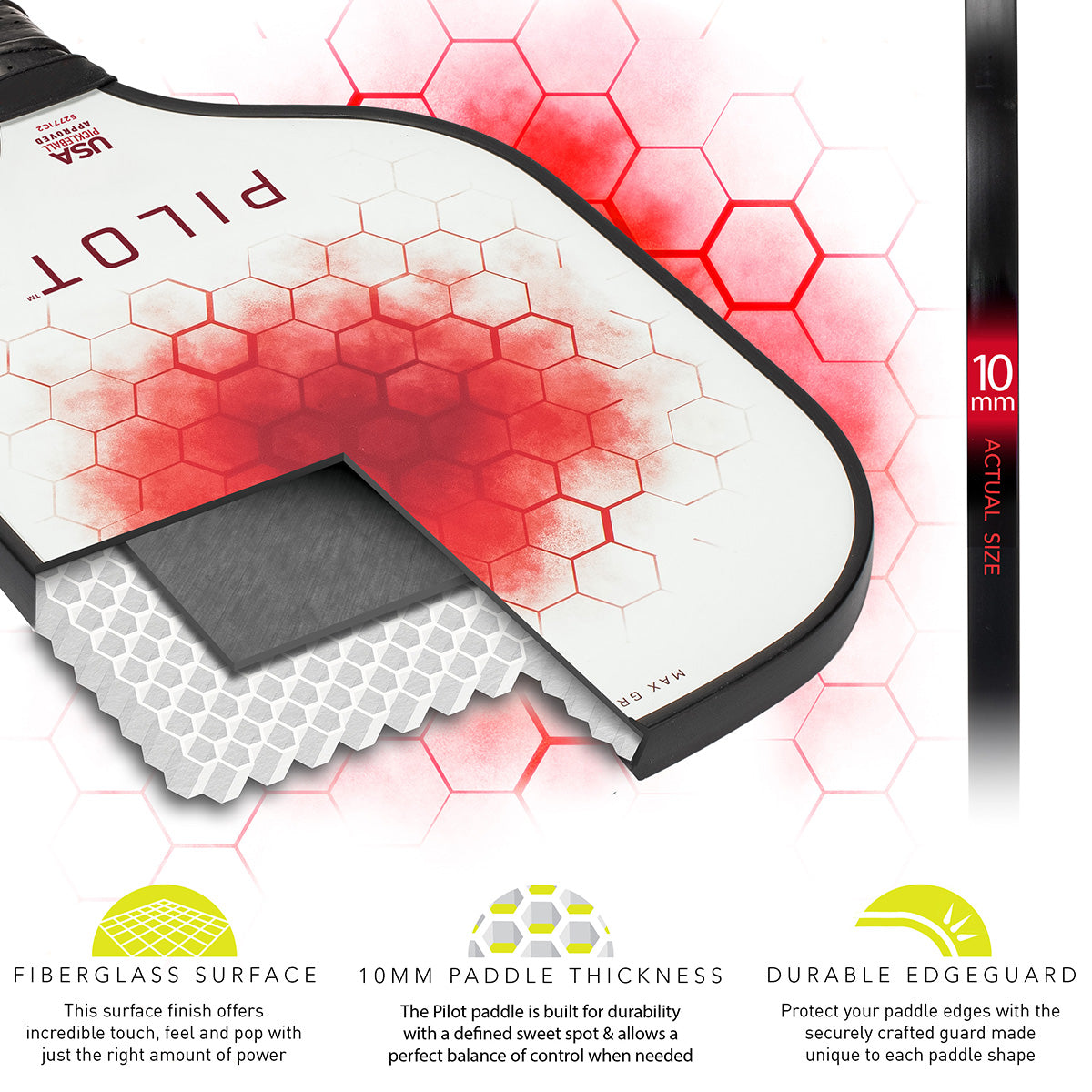 Set de paletas para pickleball para 2 jugadores