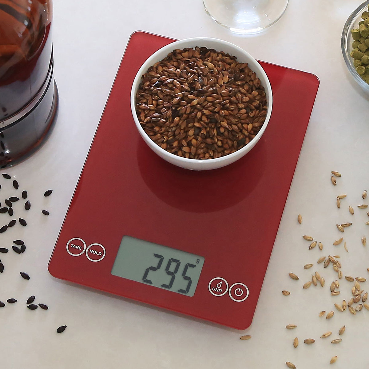 Báscula digital de cocina de vidrio