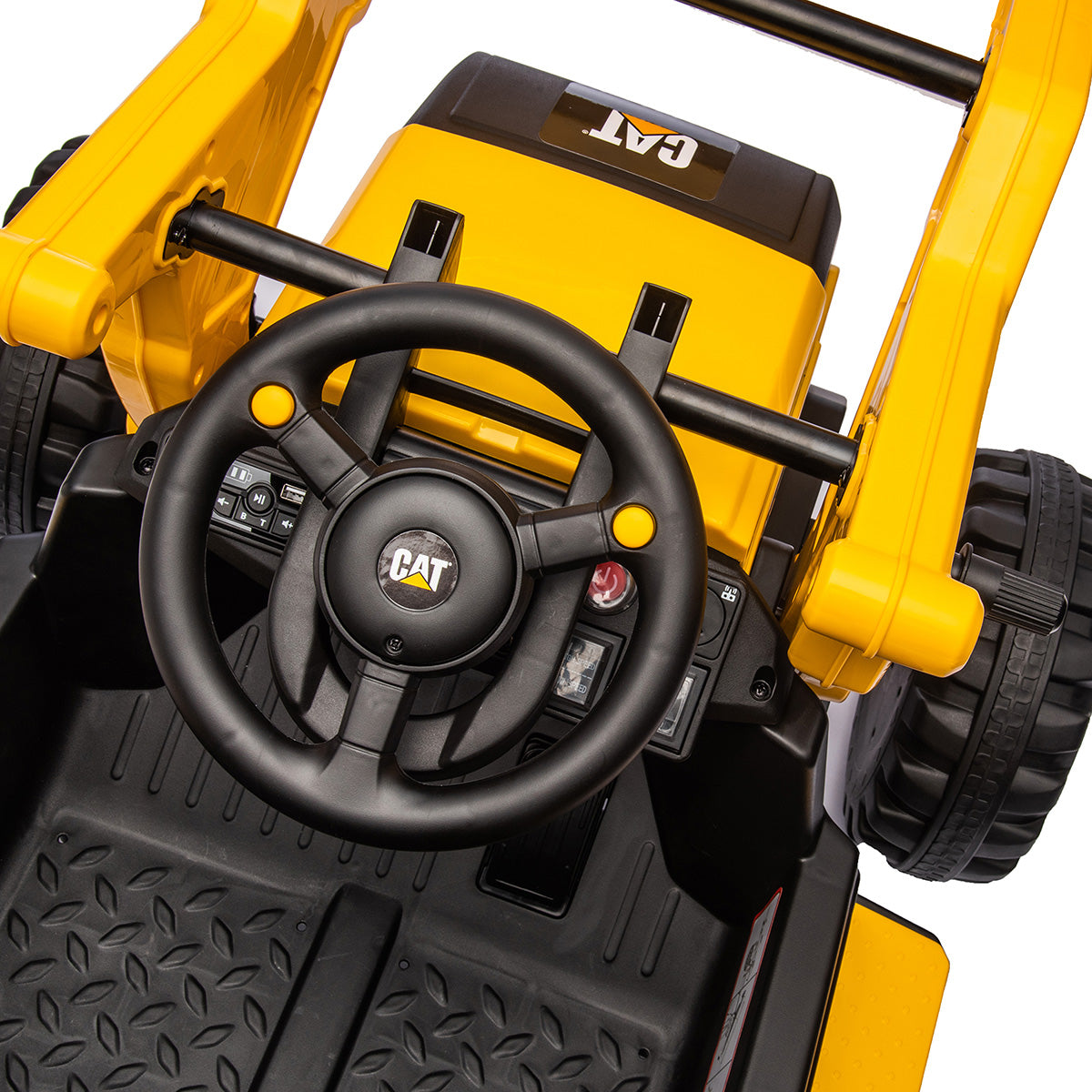 Excavadora de juguete CAT de 12V para niños