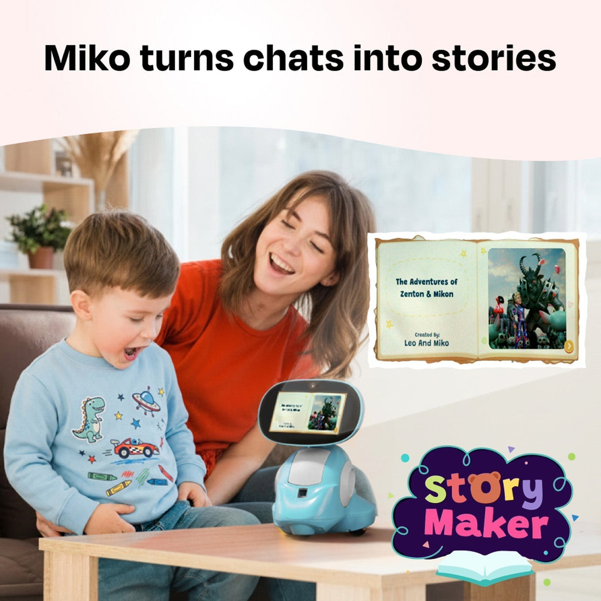 Robot inteligente con inteligencia artificial para niños
