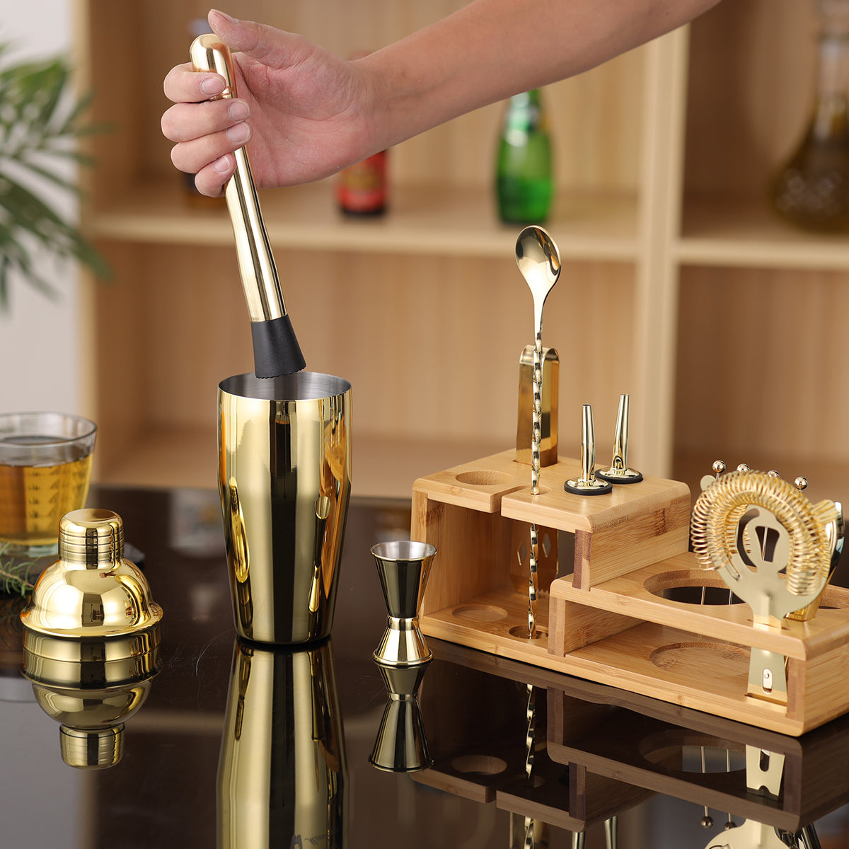 Set de coctelería de 14 piezas