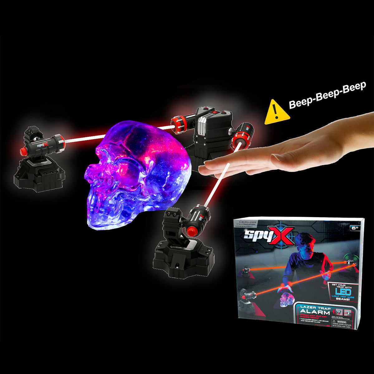 Spion laser-struikeldraadalarm