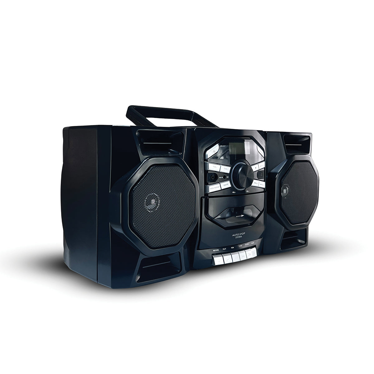 Draagbare CD- en cassettespeler-boombox