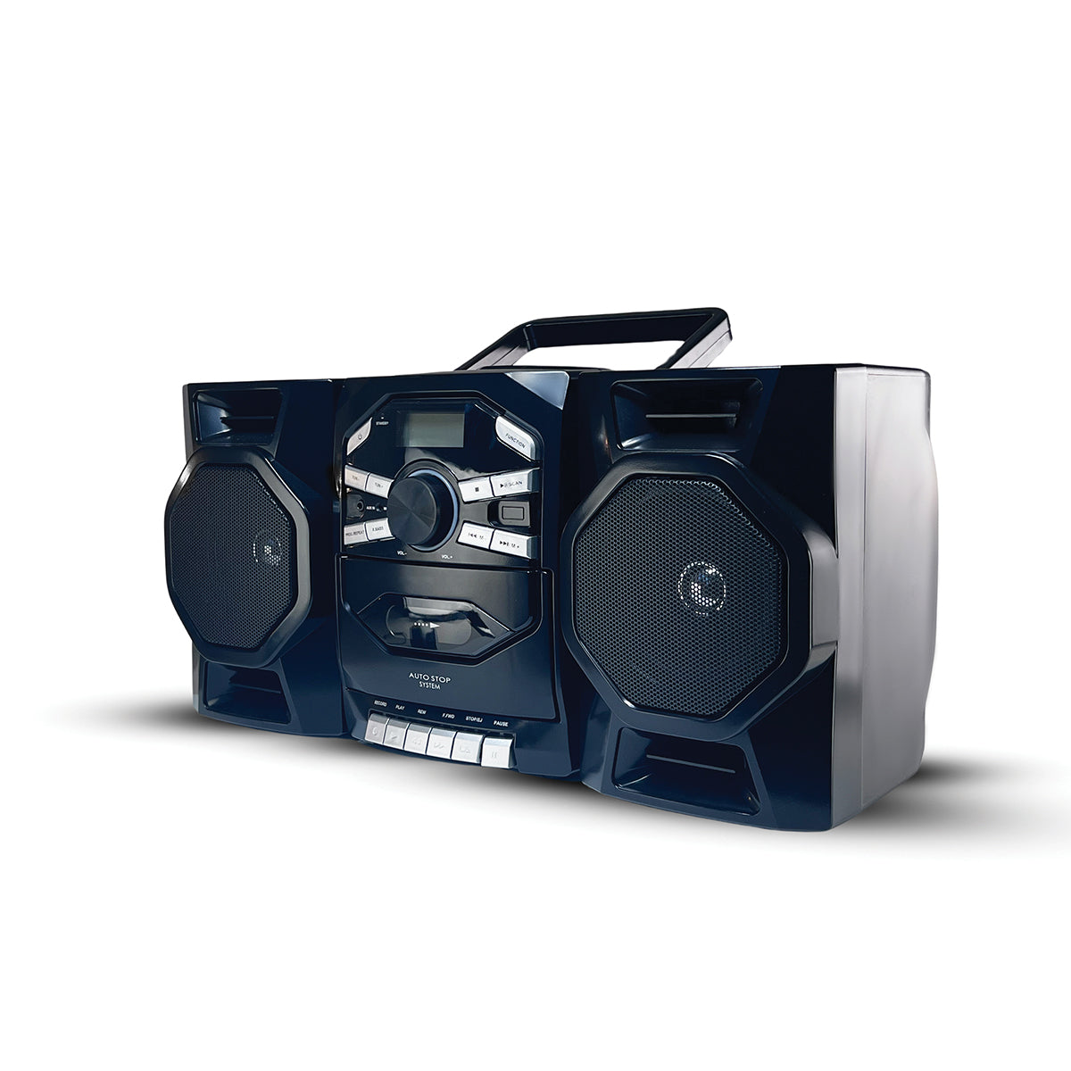 Draagbare CD- en cassettespeler-boombox