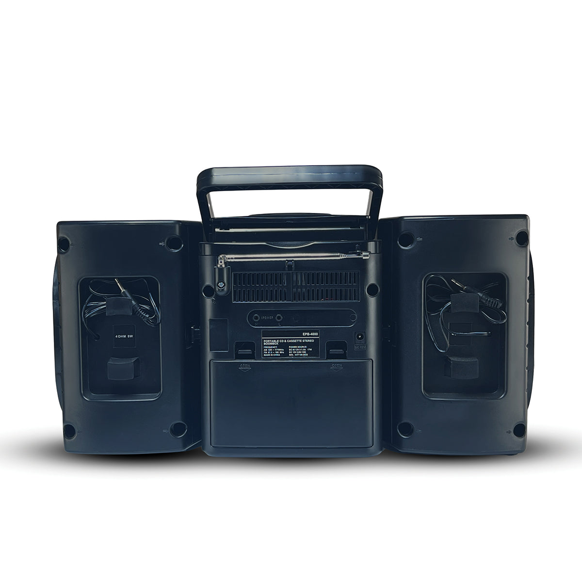 Draagbare CD- en cassettespeler-boombox