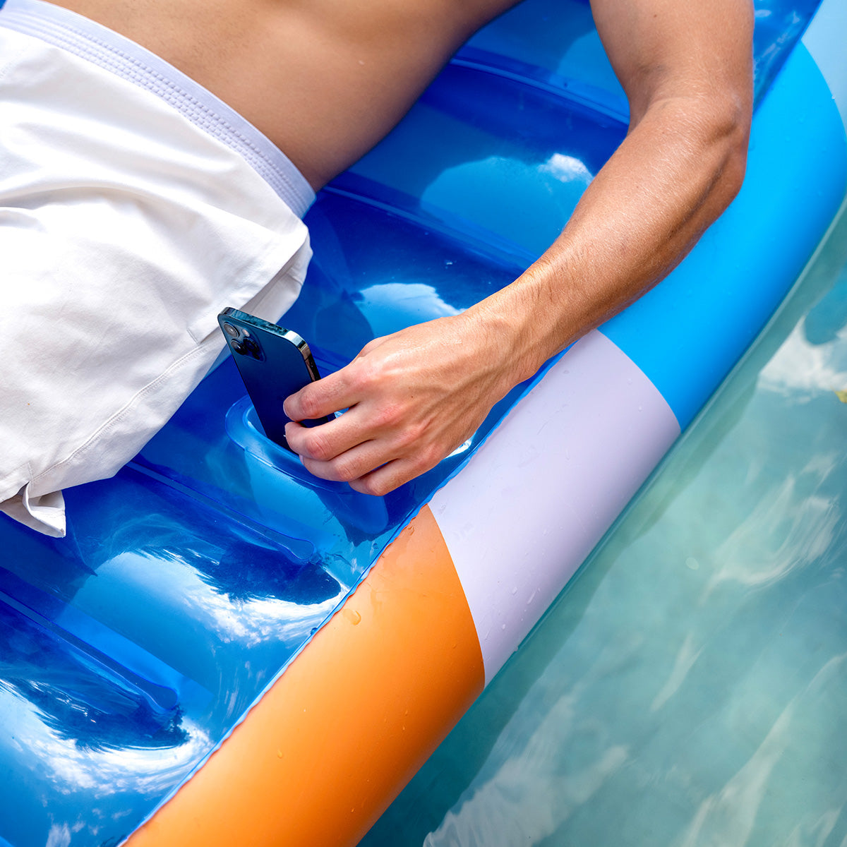 Tumbona flotante para piscina