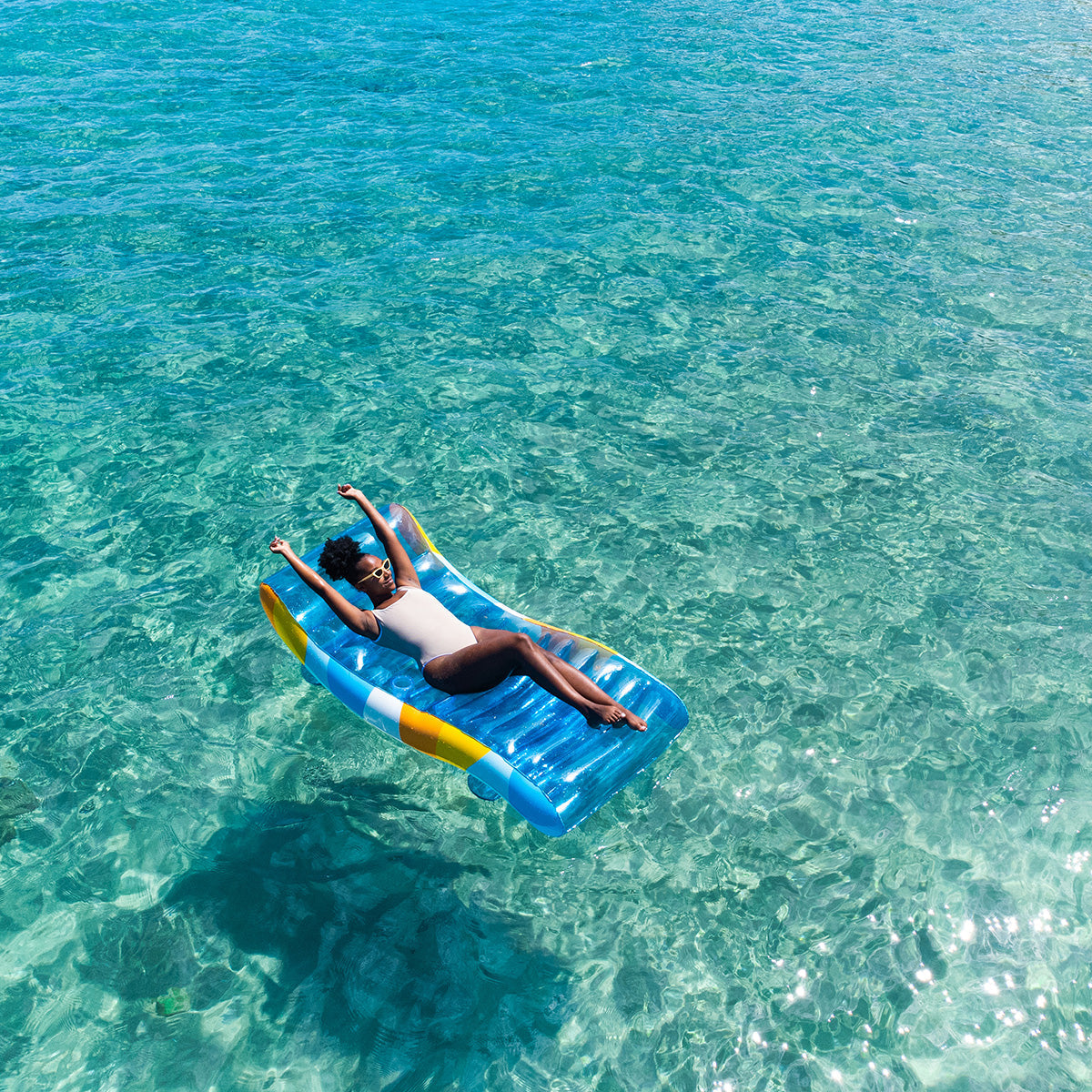 Tumbona flotante para piscina
