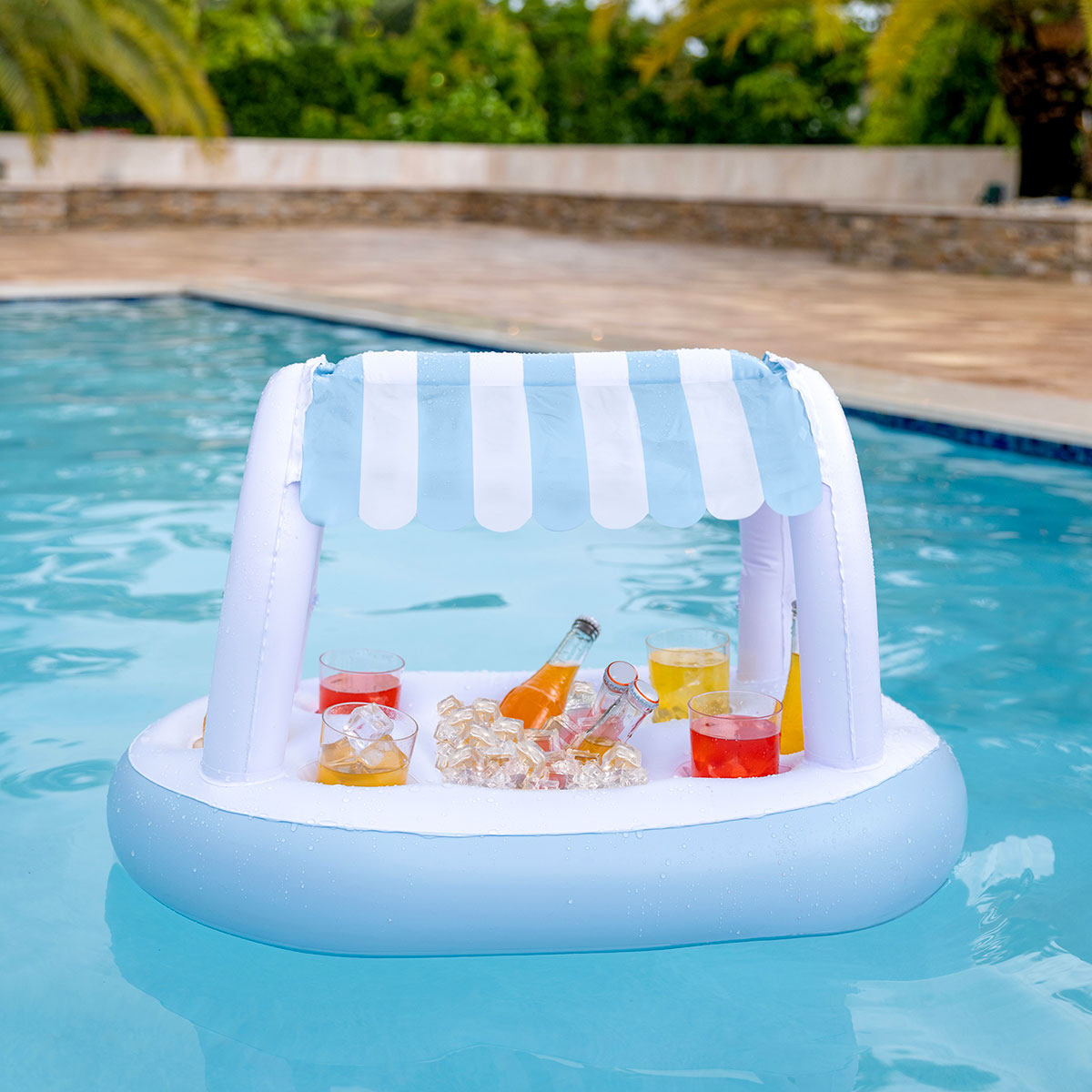 Schwimmende Cabana-Bar