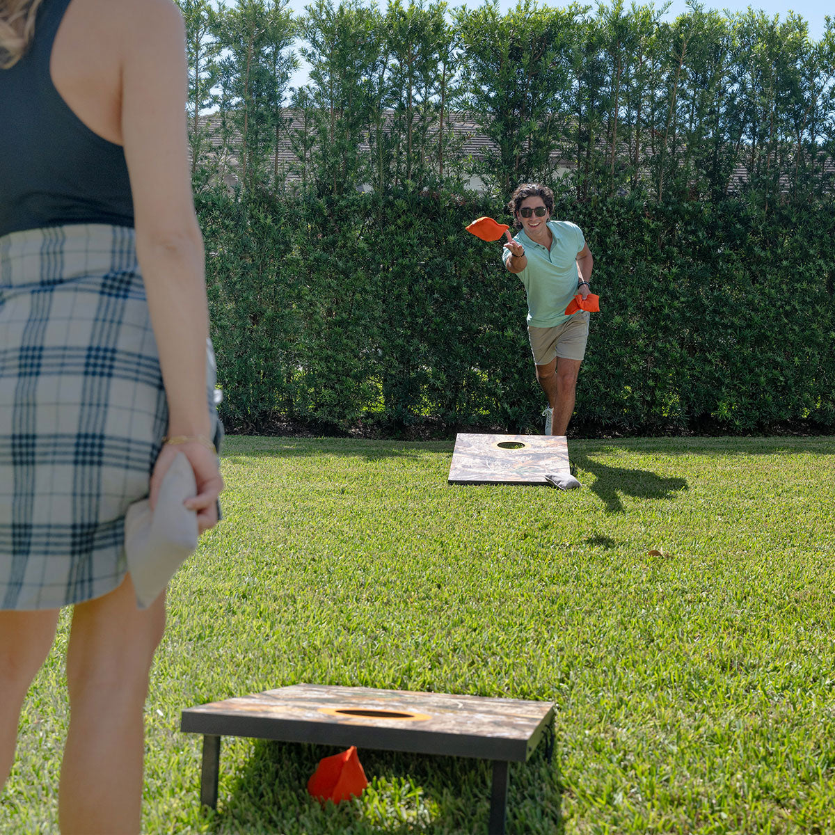 Tarnfarbenes Cornhole-Set