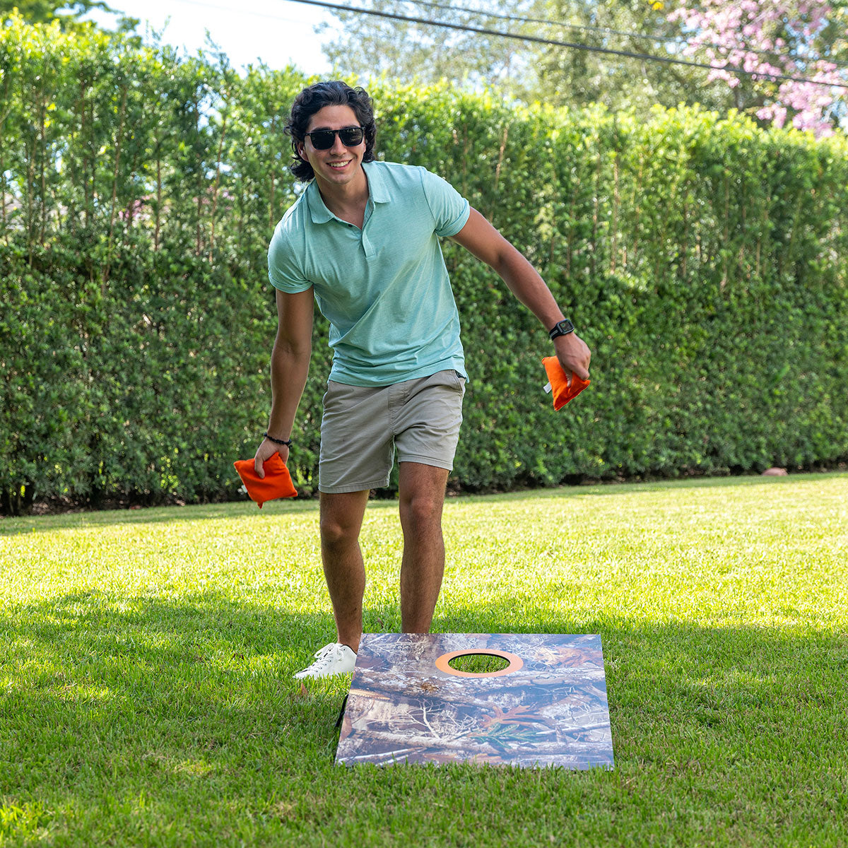 Tarnfarbenes Cornhole-Set