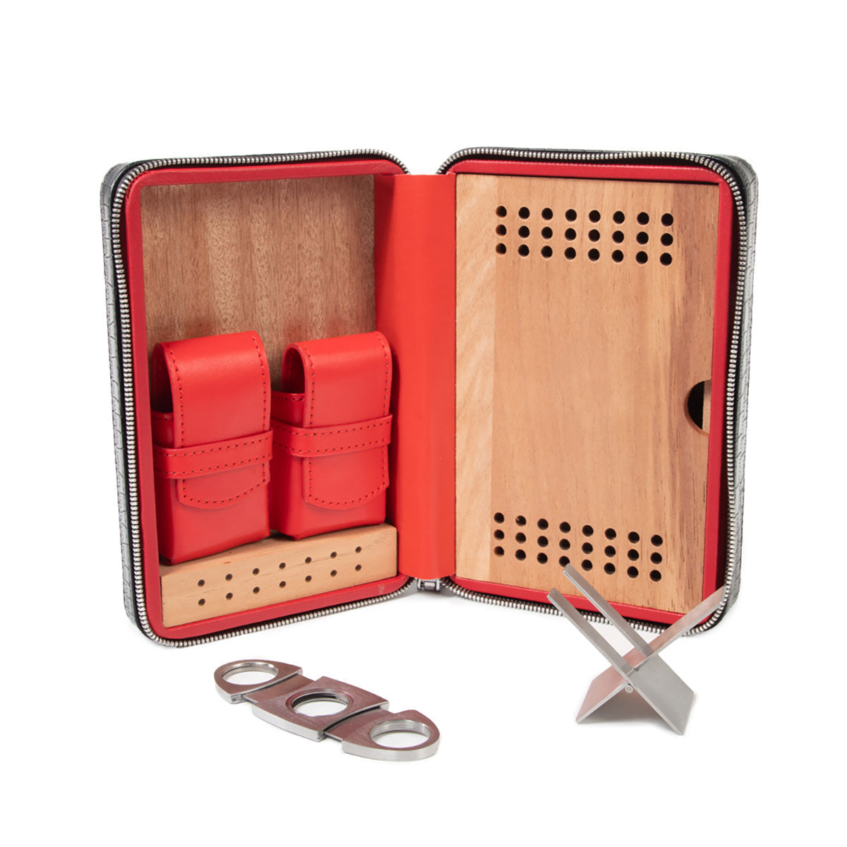 Brouk & Co Devon Croc Zigarren-Reiseetui