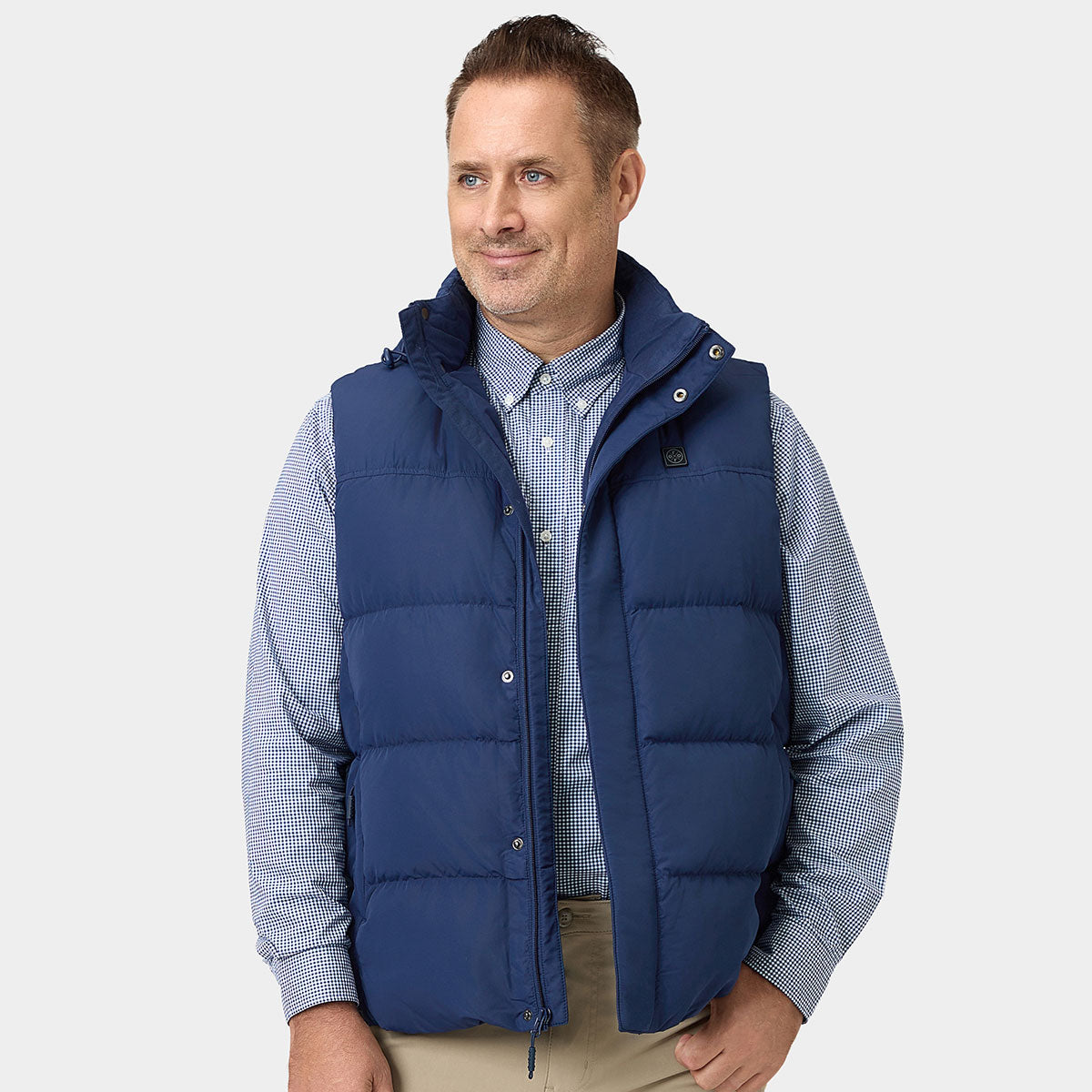 Chaleco térmico de plumón para hombre
