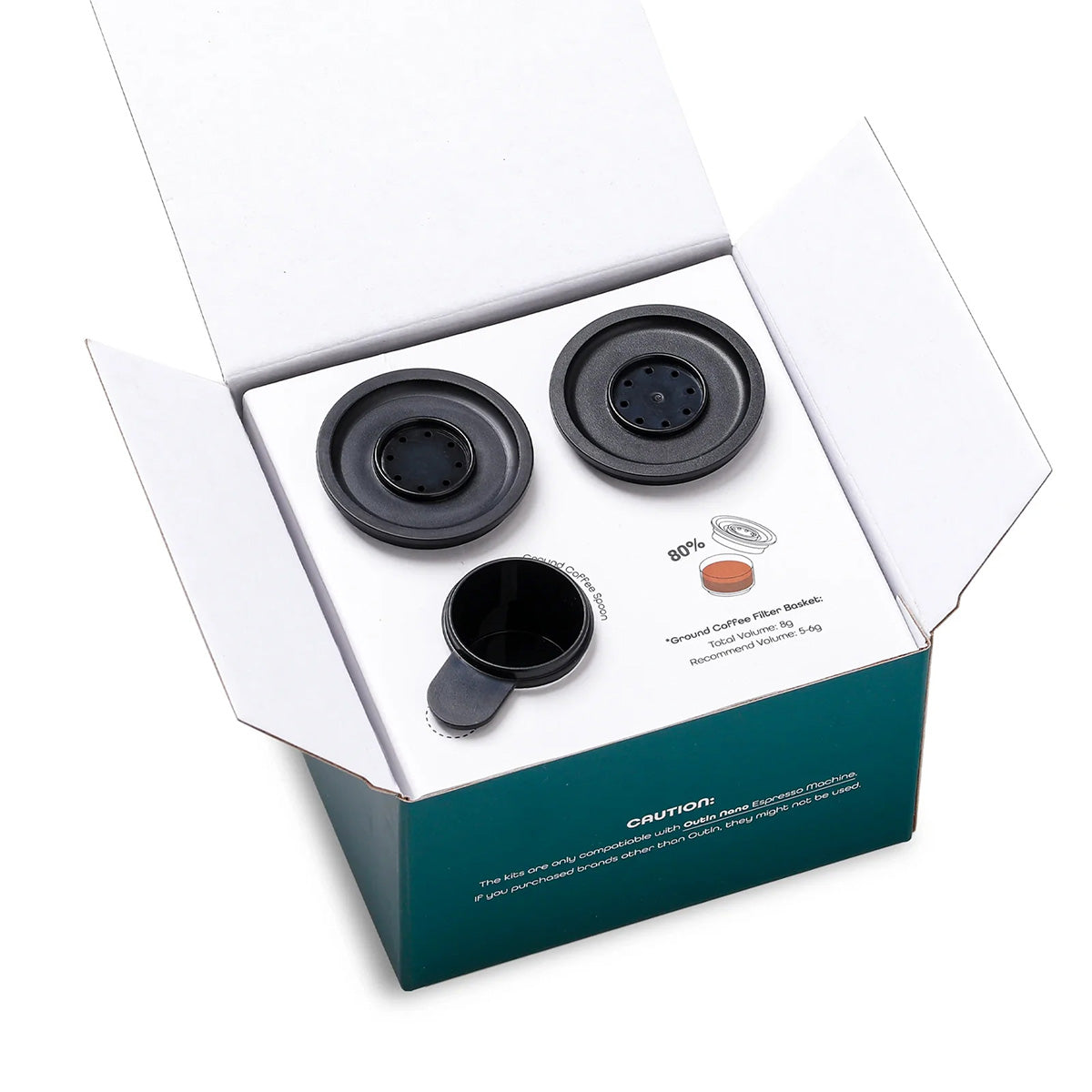Kit de filtros para cafetera espresso eléctrica portátil
