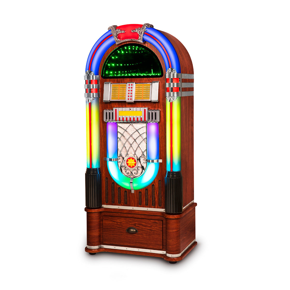 Full-Size CD and Bluetooth Jukebox with Stand