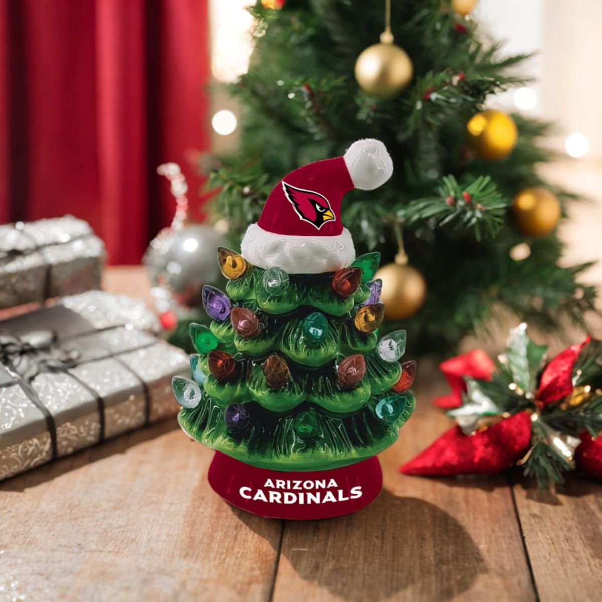 8-Inch LED Ceramic Christmas Tree Tabletop Decoration