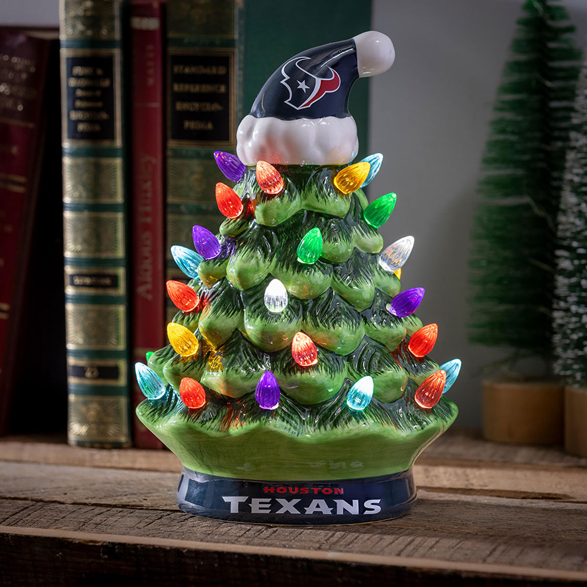 8-Inch LED Ceramic Christmas Tree Tabletop Decoration