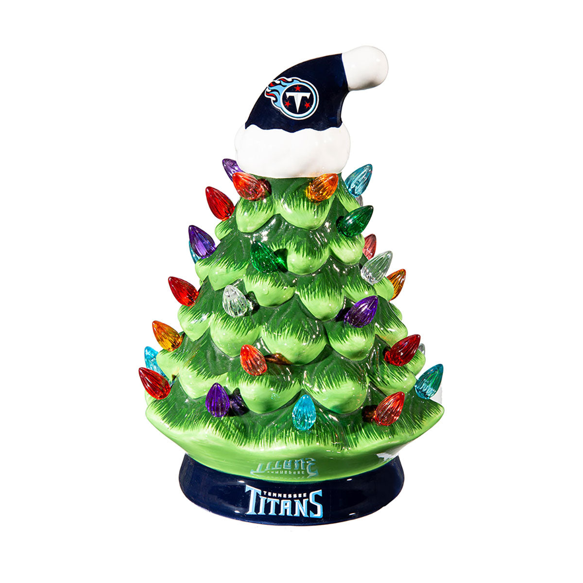 8-Inch LED Ceramic Christmas Tree Tabletop Decoration