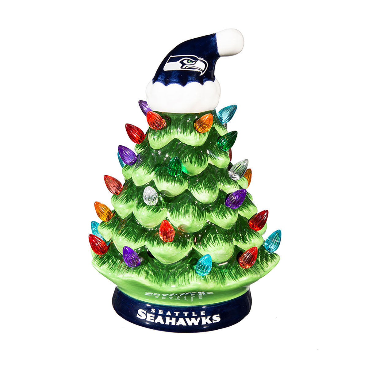 8-Inch LED Ceramic Christmas Tree Tabletop Decoration