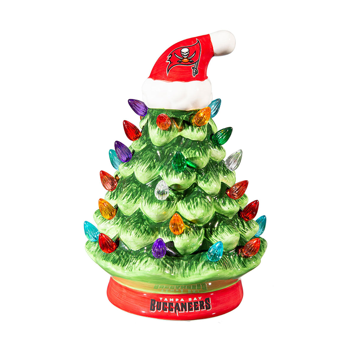 8-Inch LED Ceramic Christmas Tree Tabletop Decoration
